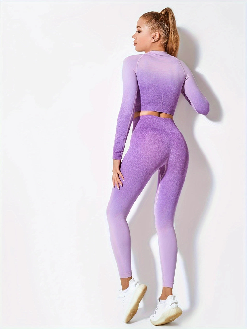 Get Your Ideal Workout Look with Our Ombre Yoga Set - High Stretch, Comfortable, and Stylish!.