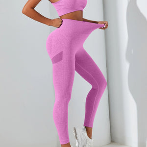 Upgrade Your Fitness: 2pc High-Waisted Yoga Set with Removable Pads - Women's Activewear.