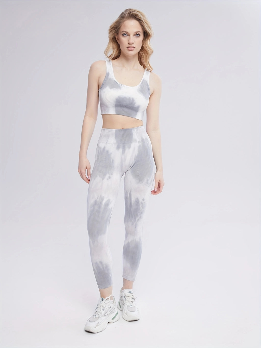 Ultimate Tie-Dye Sports Set - Perfect for Yoga, Running, and Cycling.