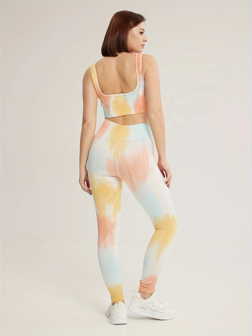 Ultimate Tie-Dye Sports Set - Perfect for Yoga, Running, and Cycling.