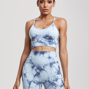 Get Active with Our Tie-Dye Sports Set - Quick Dry, Comfort Fit, Perfect for Yoga & Gym.