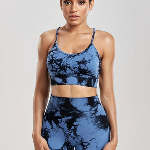 Get Active with Our Tie-Dye Sports Set - Quick Dry, Comfort Fit, Perfect for Yoga & Gym.