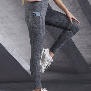 Versatile High-Waist Leggings for Women - Stretchy, Non-Sheer Sports Pants for Yoga & Running with Pockets, All-Season Comfort.